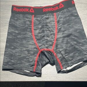 Reebok Men's Black and Red Boxer Briefs